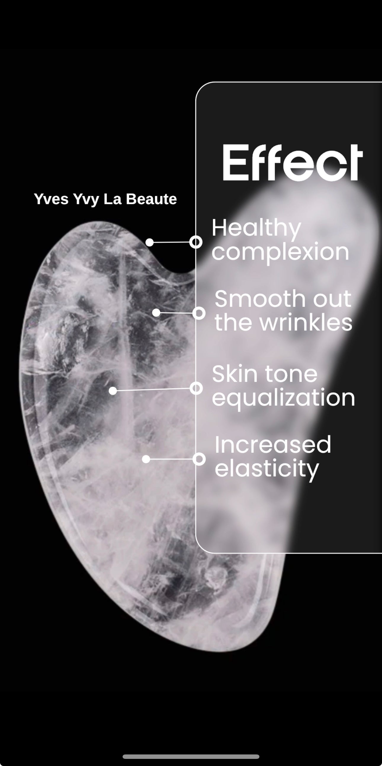 Yves Yvy Rose Quartz - Guasha